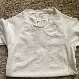 Athleta Trophy Seamless Long Sleeve Bright White Top